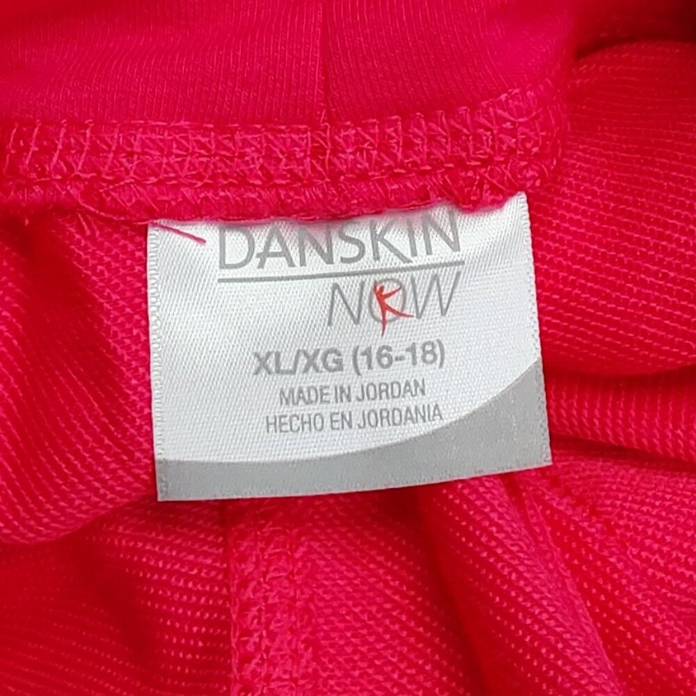'DANSKIN NOW' FRENCH TERRY LOOSE FIT STRAIGHT-LEG ATHLEISURE PANTS in POSEY PINK - Picture 5 of 15